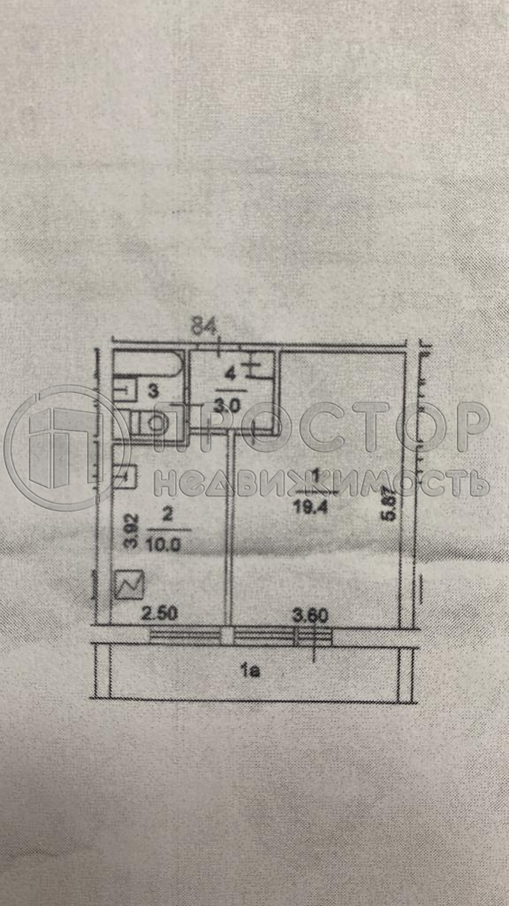 1-комнатная квартира, 37 м² - фото 13