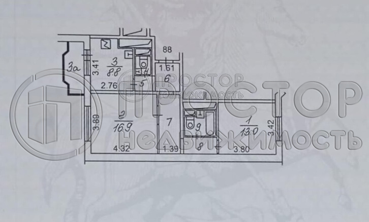 2-комнатная квартира, 55.6 м² - фото 40