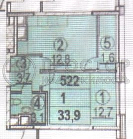 1-комнатная квартира, 32.3 м² - фото 24