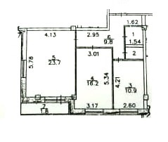 2-комнатная квартира, 64.4 м² - фото 14