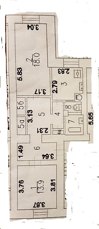 2-комнатная квартира, 61 м² - фото 15