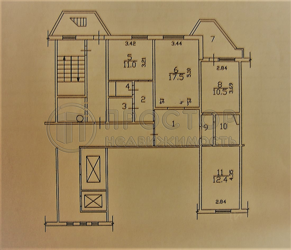 3-комнатная квартира, 77 м² - фото 38