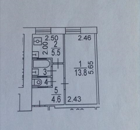 1-комнатная квартира, 27.2 м² - фото 7