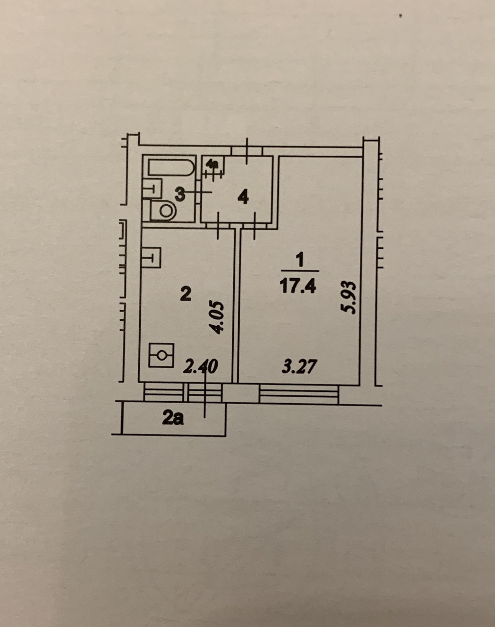 1-комнатная квартира, 32.9 м² - фото 9