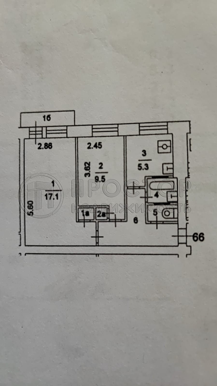 2-комнатная квартира, 42.1 м² - фото 2