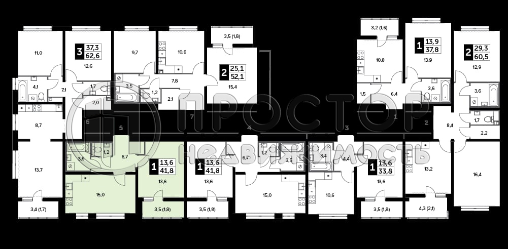 2-комнатная квартира, 41.8 м² - фото 11