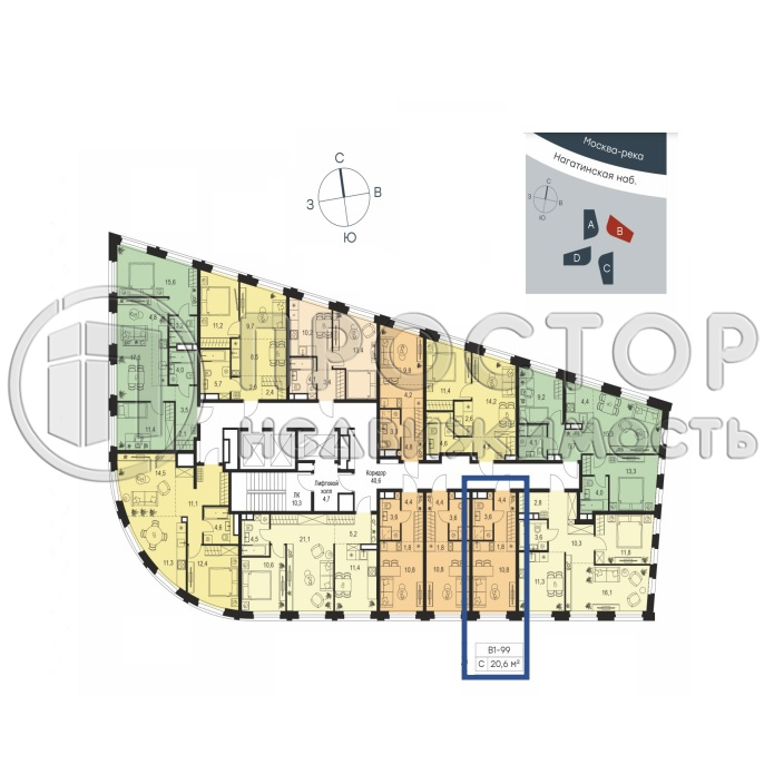 Студия, 20.6 м² - фото 10