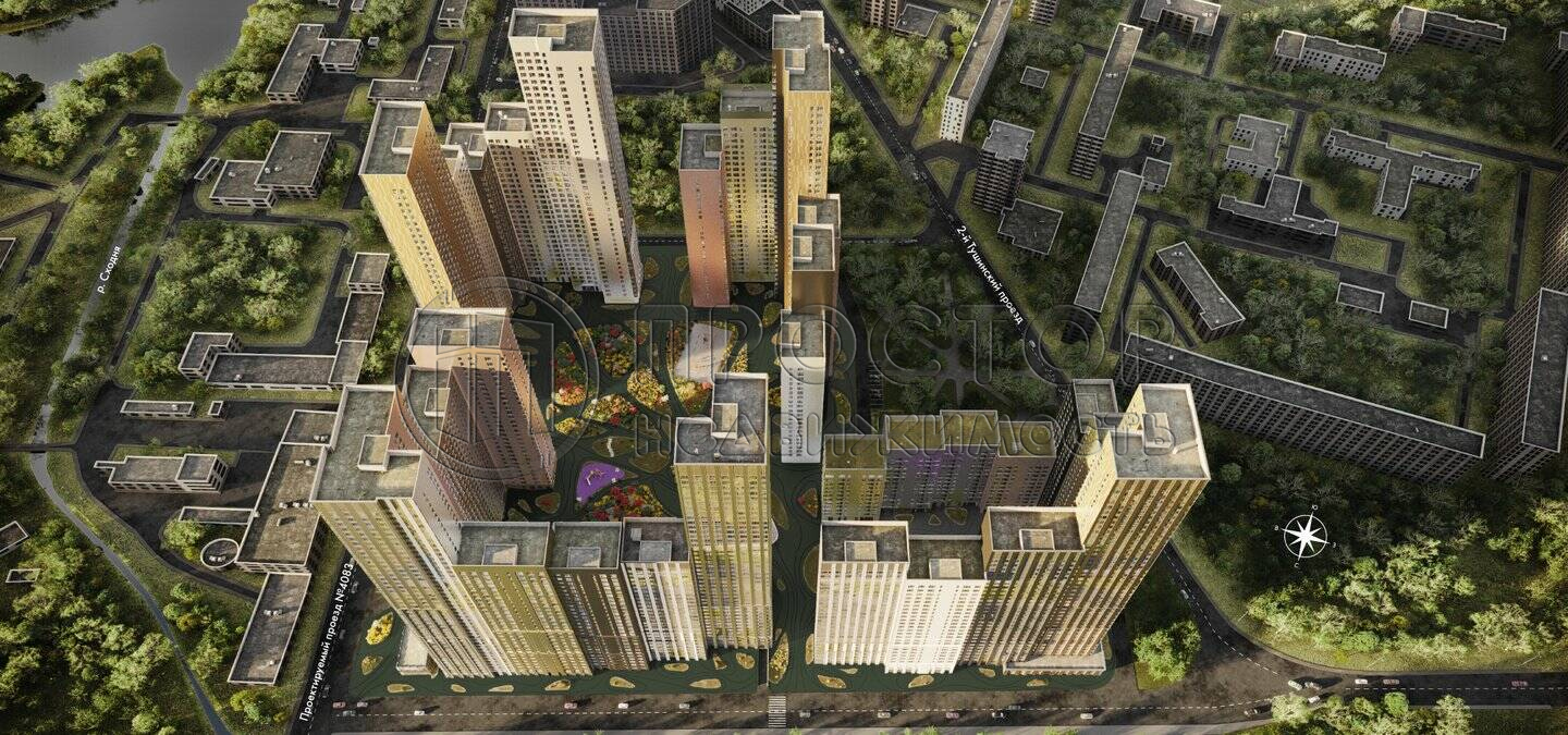 1-комнатная квартира, 41.3 м² - фото 2