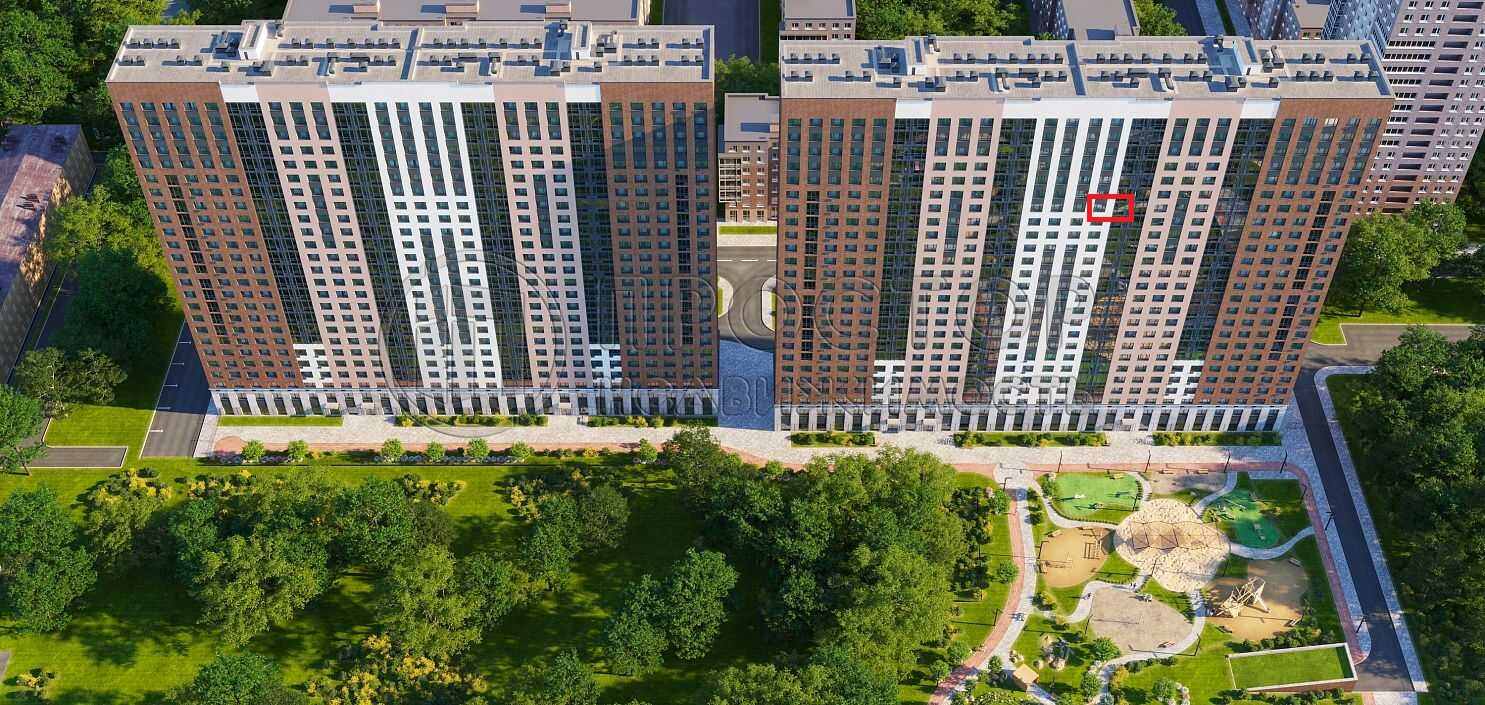 1-комнатная квартира, 34.01 м² - фото 2