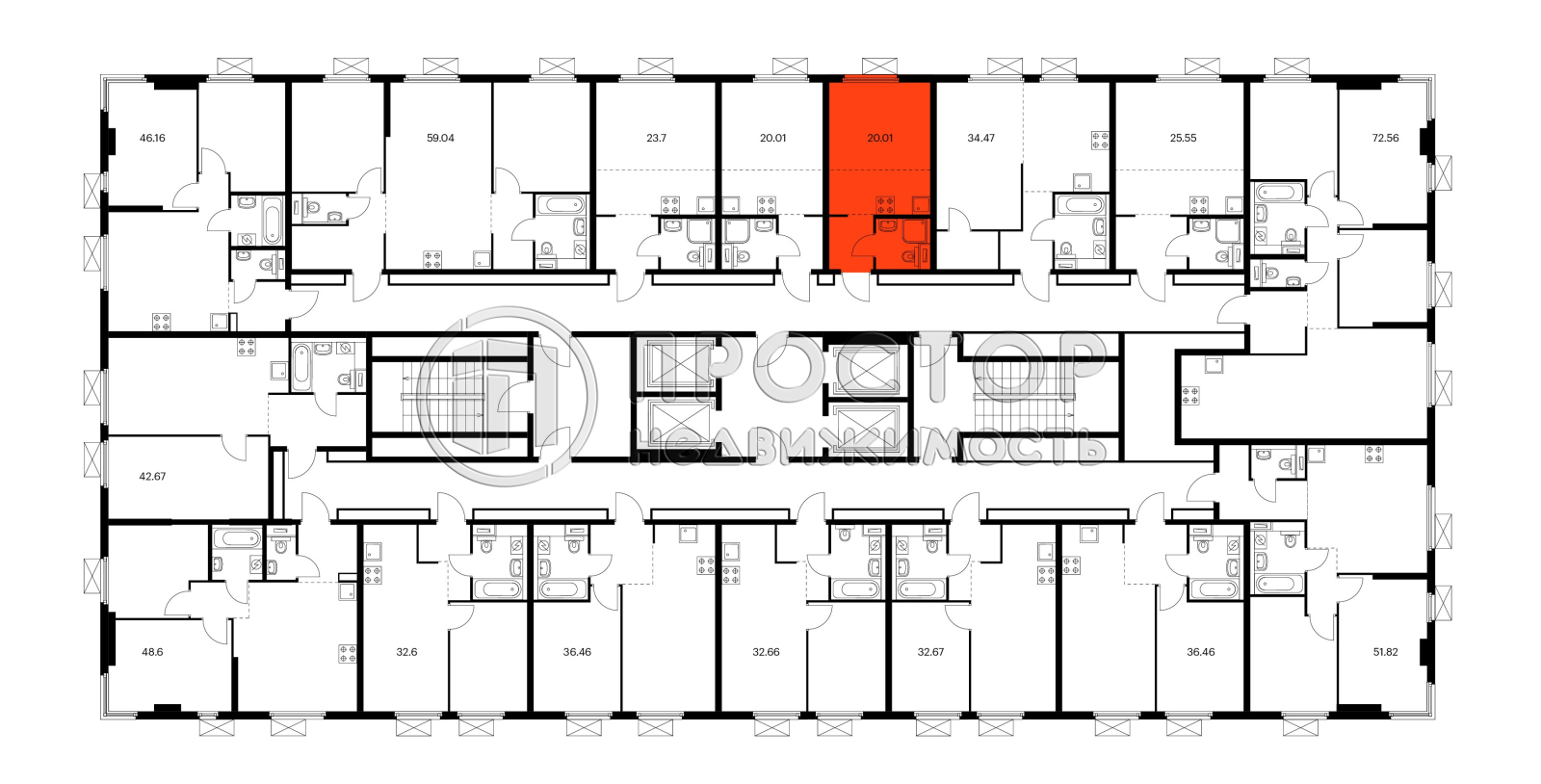 Студия, 20.01 м² - фото 10