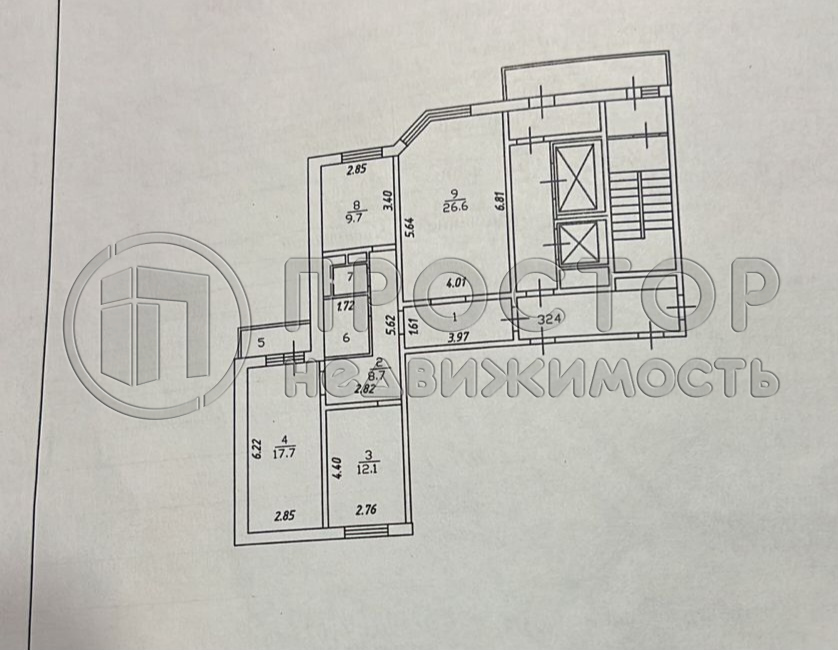3-комнатная квартира, 90 м² - фото 53