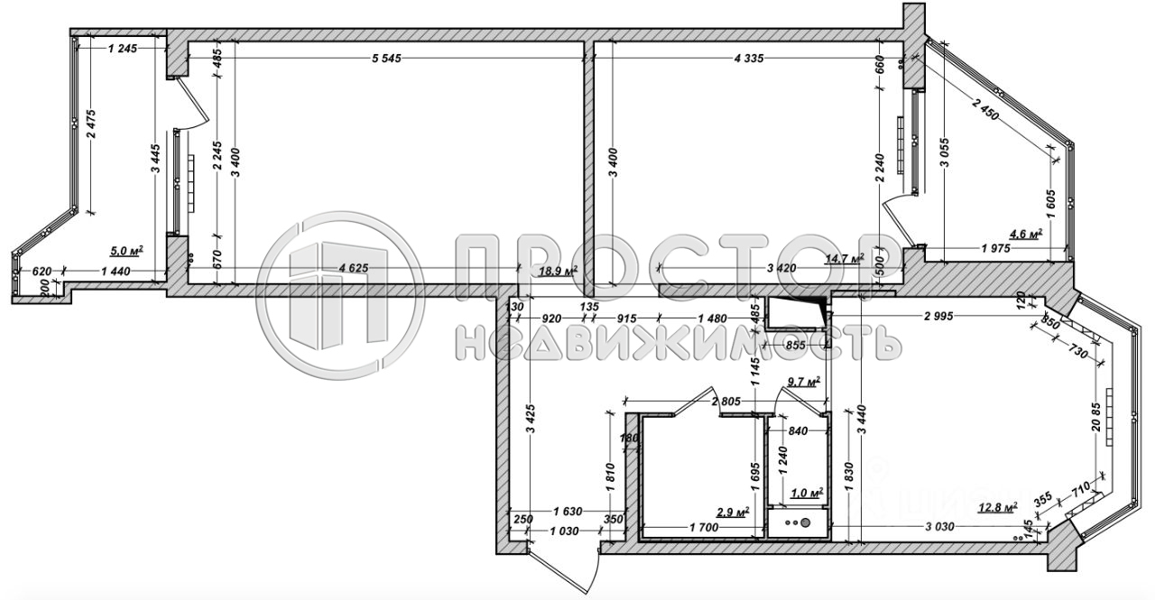 2-комнатная квартира, 60.1 м² - фото 21