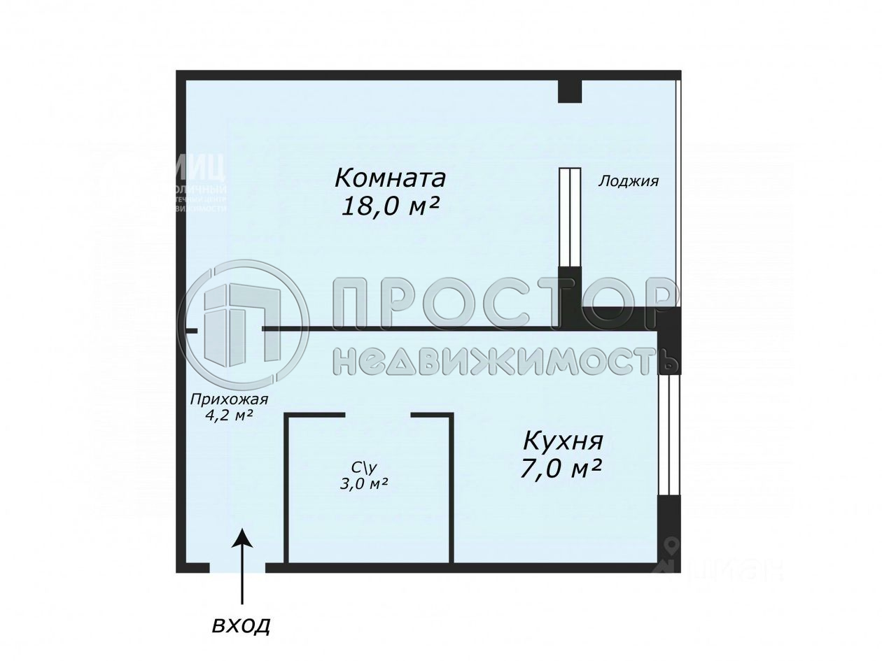 1-комнатная квартира, 32.3 м² - фото 18