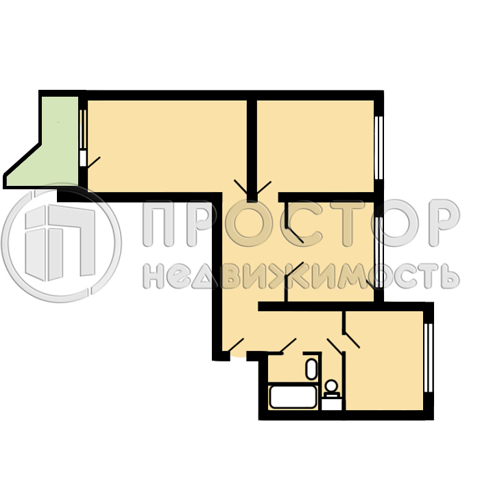 3-комнатная квартира, 73.5 м² - фото 8