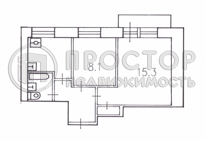 2-комнатная квартира, 38 м² - фото 41