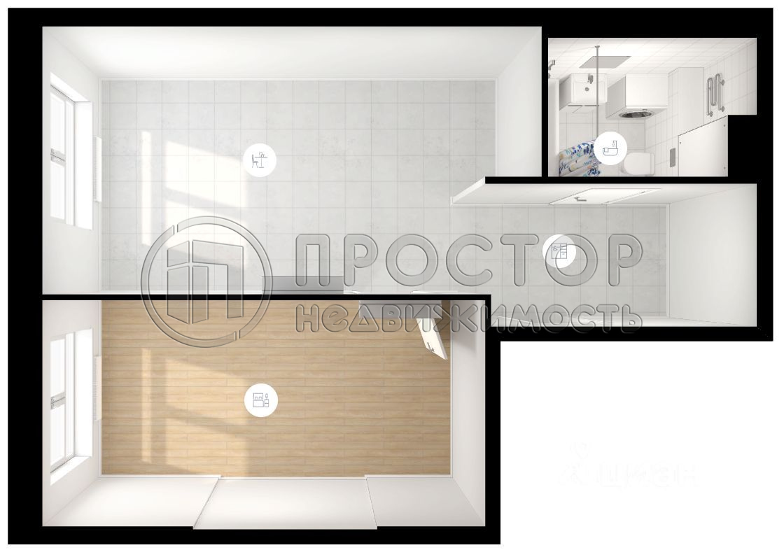 1-комнатная квартира, 42.1 м² - фото 8