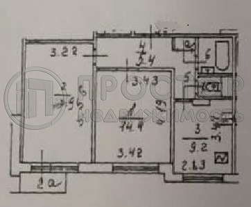 2-комнатная квартира, 53.8 м² - фото 56