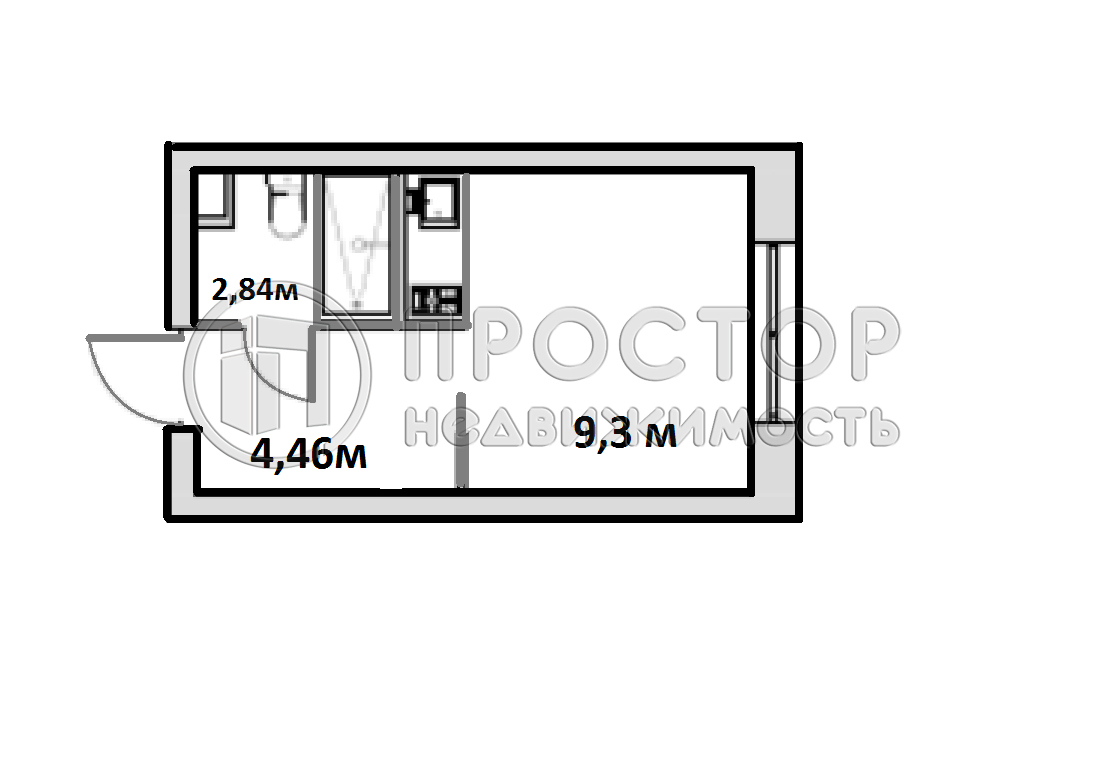 Студия, 17.55 м² - фото 33