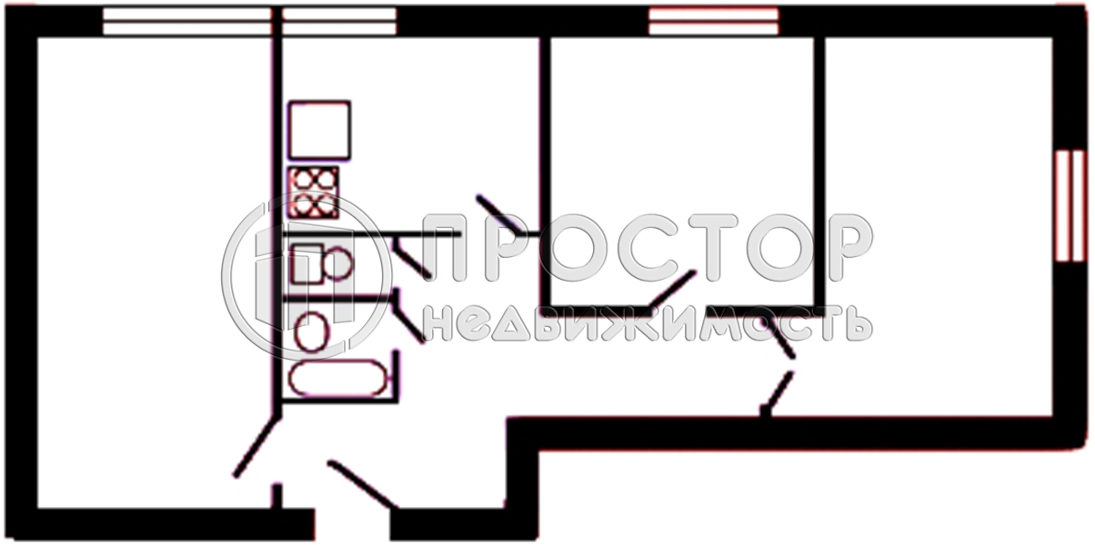 3-комнатная квартира, 60.6 м² - фото 14