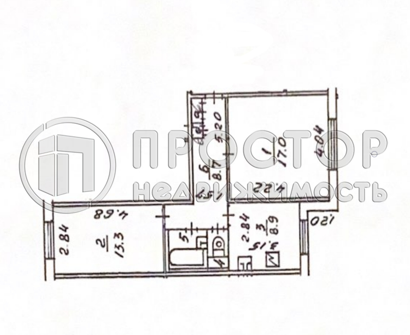 2-комнатная квартира, 52.4 м² - фото 45