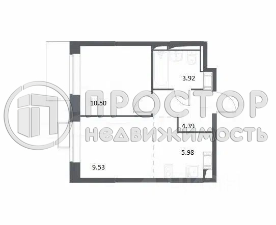 2-комнатная квартира, 34.32 м² - фото 23