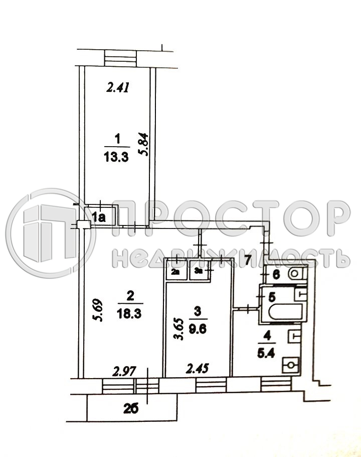 3-комнатная квартира, 56.7 м² - фото 69