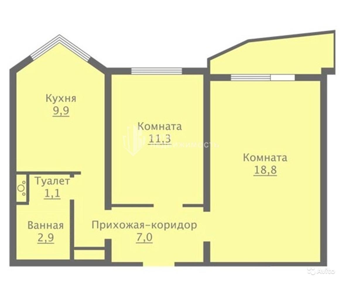 2-комнатная квартира, 51 м² - фото 2