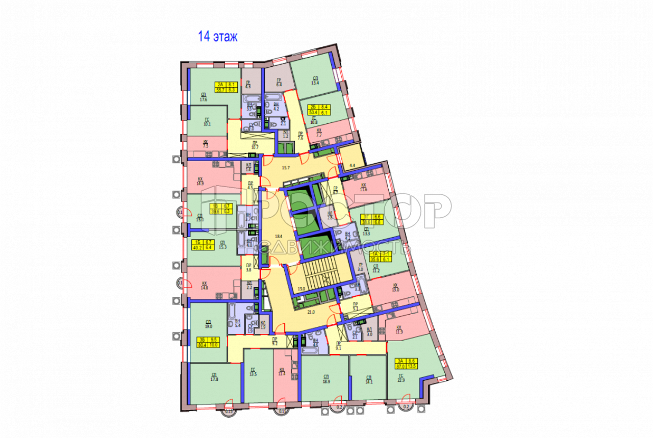 1-комнатная квартира, 36 м² - фото 12