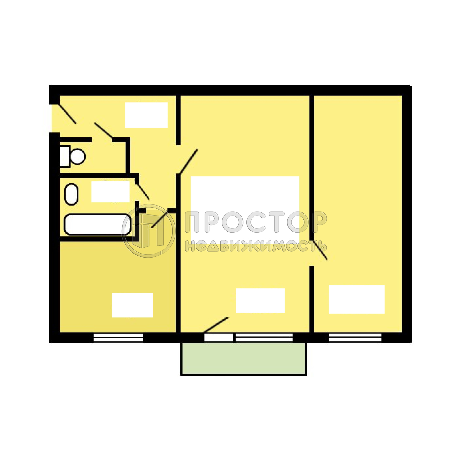 2-комнатная квартира, 42.8 м² - фото 26