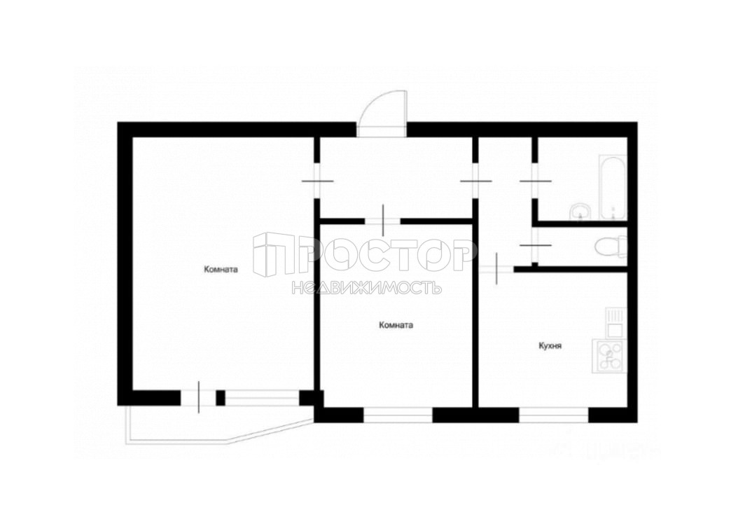 2-комнатная квартира, 50.2 м² - фото 15