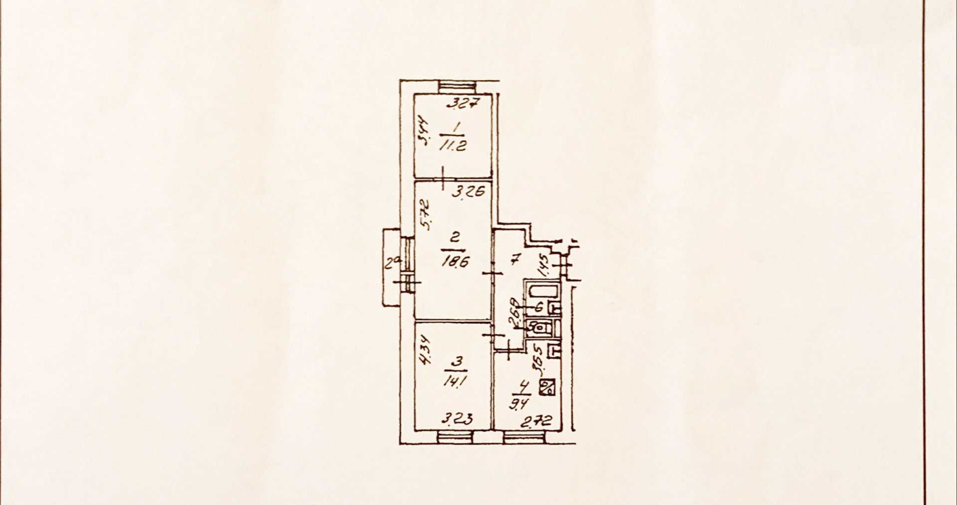 3-комнатная квартира, 64 м² - фото 14