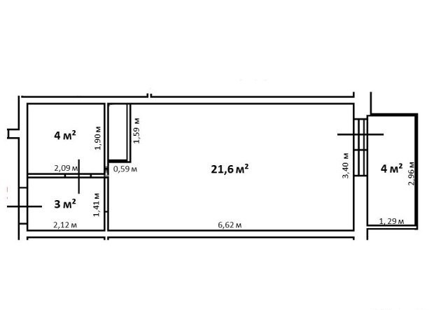 0-комнатная квартира, 32.6 м² - фото 2