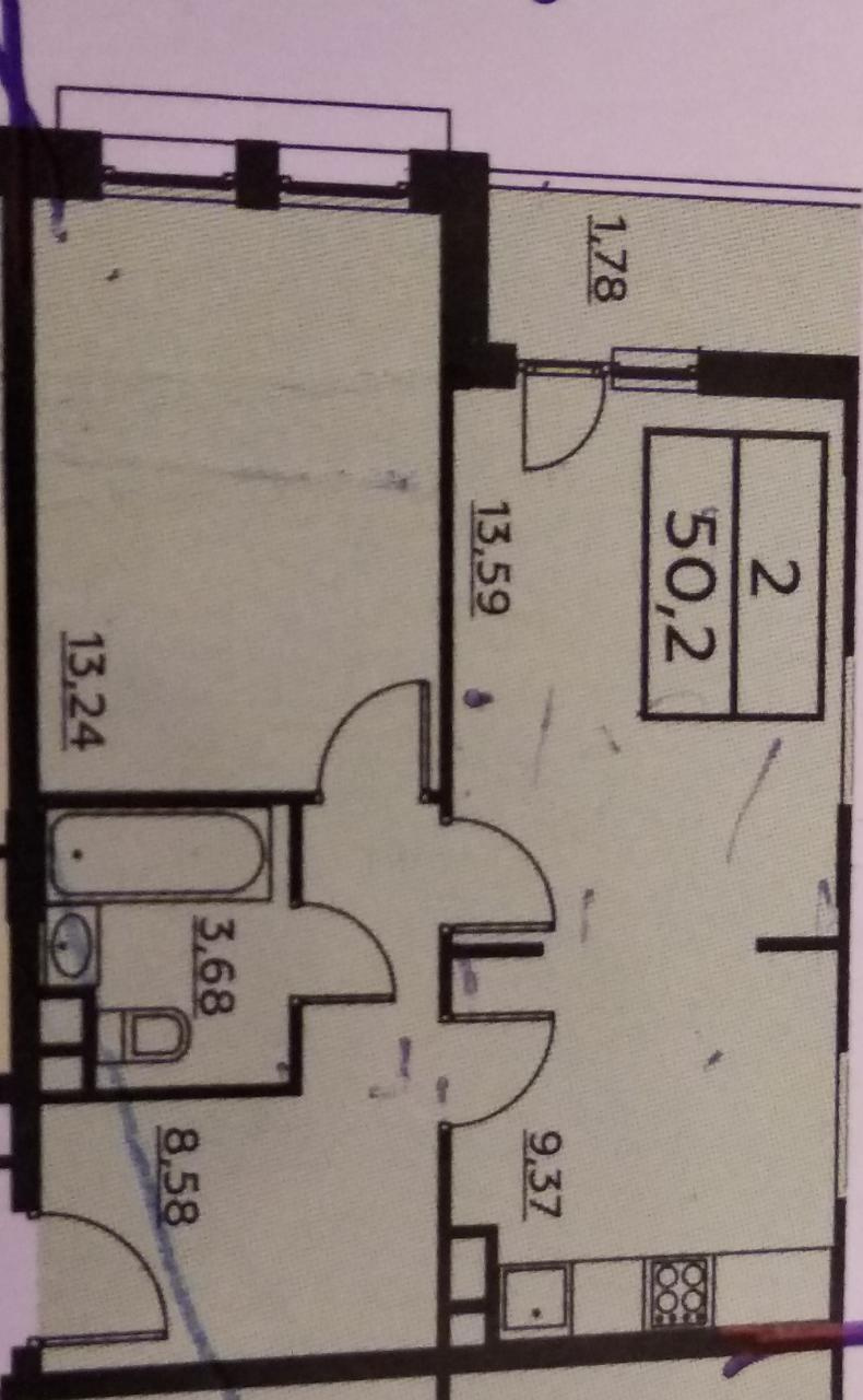 2-комнатная квартира, 52 м² - фото 4