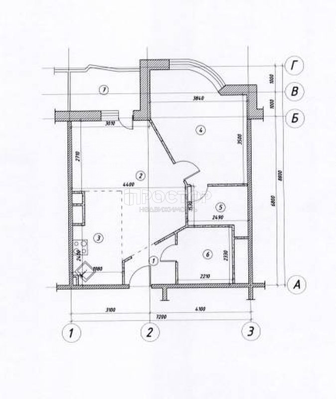 1-комнатная квартира, 51.8 м² - фото 16