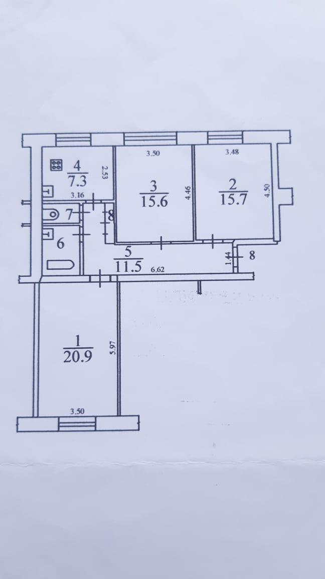 Комната,  м² - фото 3