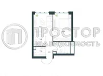 2-комнатная квартира, 37.5 м² - фото 9