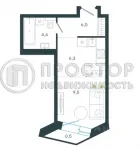 Студия, 26.7 м² - фото 5