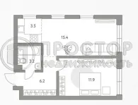 2-комнатная квартира, 40.2 м² - фото 6