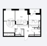 2-комнатная квартира, 52 м² - фото 43