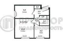 2-комнатная квартира, 37.7 м² - фото 17