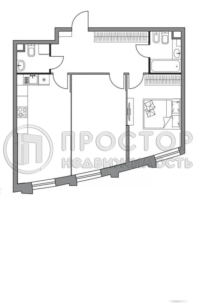 2-комнатная квартира, 65.3 м² - фото 31