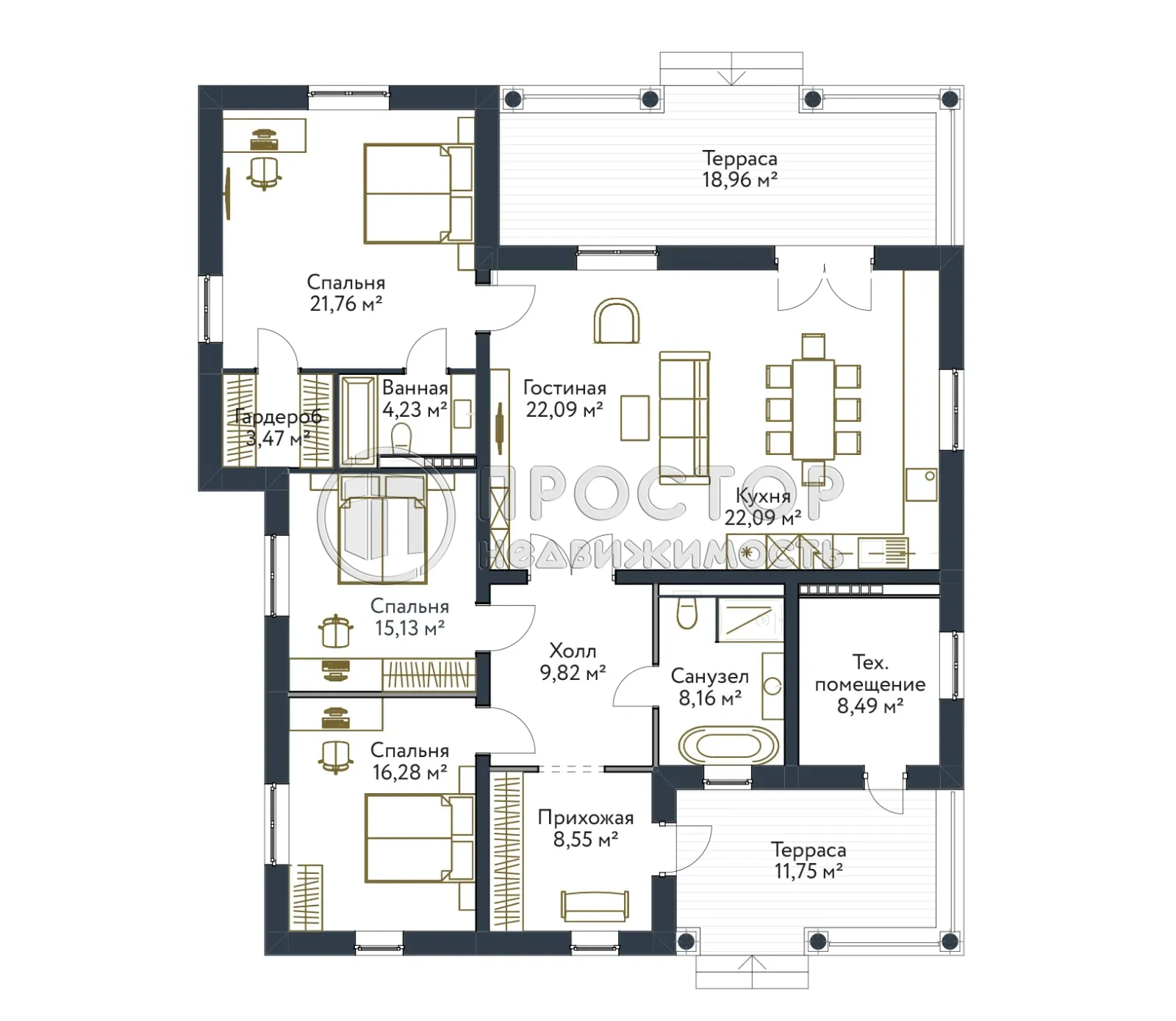 Дом, 170.8 м² - фото 7