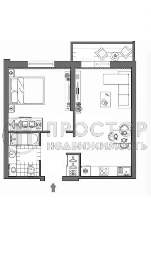 2-комнатная квартира, 40.6 м² - фото 20