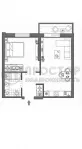 2-комнатная квартира, 40.6 м² - фото 39