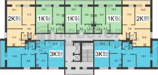 3-комнатная квартира, 64.5 м² - фото 51