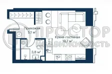Студия, 27 м² - фото 6
