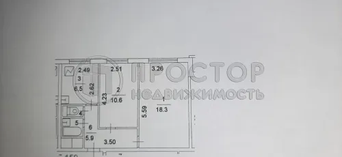 2-комнатная квартира, 44.1 м² - фото 25