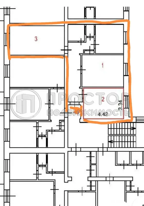 3-комнатная квартира, 76.7 м² - фото 19