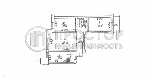 3-комнатная квартира, 65 м² - фото 19