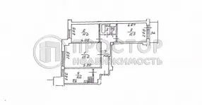 3-комнатная квартира, 65 м² - фото 37